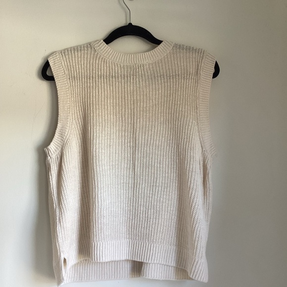 Faherty Miramar Linen Sweater Tank Womens Small Summer Sand - Picture 6 of 12